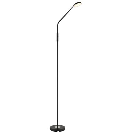 Globo - LED-dæmpbar berøringsbetjent gulvlampe LED/6,5W/230V 2700/3350/4000K sort