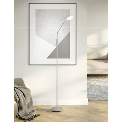 Globo - LED Dæmpbar gulvlampe med berøringsbetjening LED/6,5W/230V 2700/3350/4000K beige