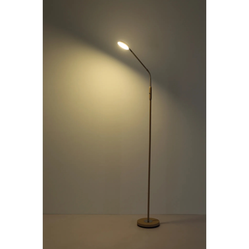 Globo - LED Dæmpbar gulvlampe med berøringsbetjening LED/6,5W/230V 2700/3350/4000K beige