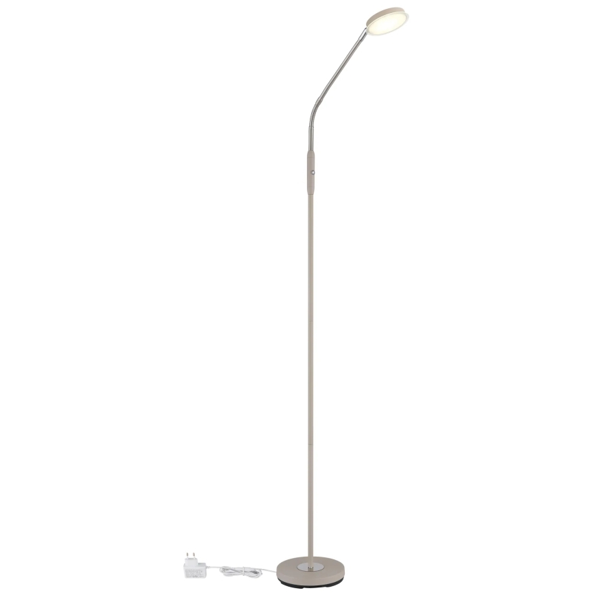 Globo - LED Dæmpbar gulvlampe med berøringsbetjening LED/6,5W/230V 2700/3350/4000K beige
