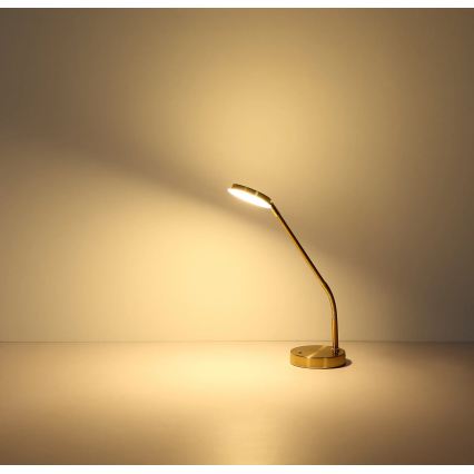 Globo - LED dæmpbar berøringsbetjent bordlampe LED/6,5W/230V 2700/3350/4000K messing