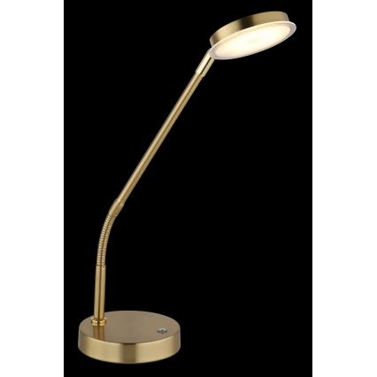 Globo - LED dæmpbar berøringsbetjent bordlampe LED/6,5W/230V 2700/3350/4000K messing