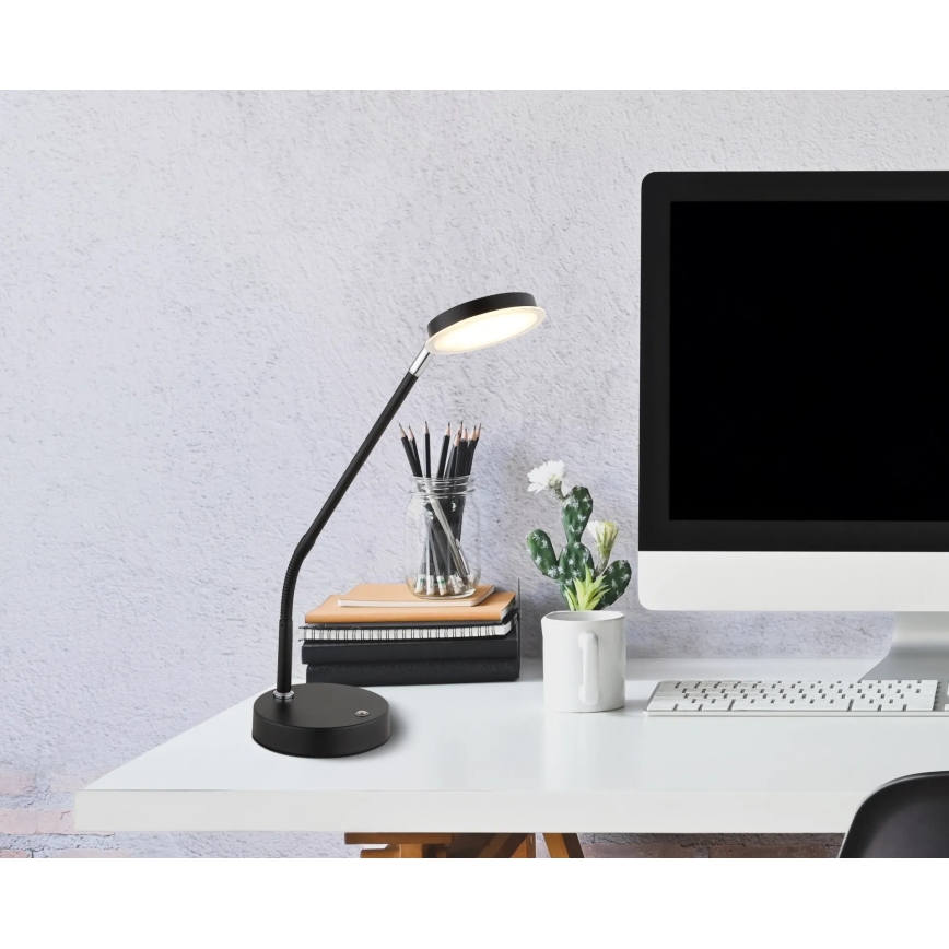 Globo - Dæmpbar berøringsbetjent LED-bordlampe LED/6,5W/230V 2700/3350/4000K sort