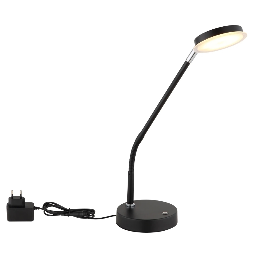 Globo - Dæmpbar berøringsbetjent LED-bordlampe LED/6,5W/230V 2700/3350/4000K sort