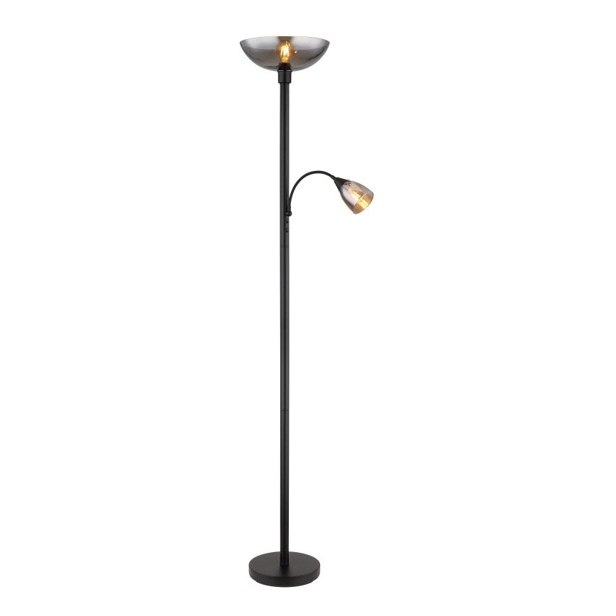 Globo - Gulvlampe 1xE27/60W/230V + 1xE14/40W
