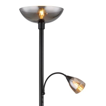 Globo - Gulvlampe 1xE27/60W/230V + 1xE14/40W