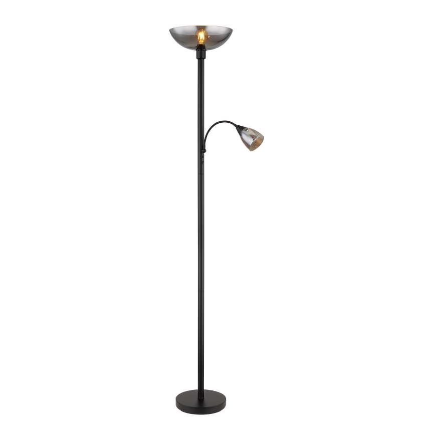 Globo - Gulvlampe 1xE27/60W/230V + 1xE14/40W