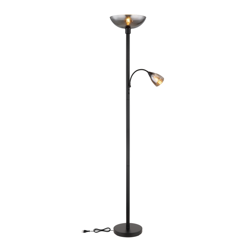 Globo - Gulvlampe 1xE27/60W/230V + 1xE14/40W