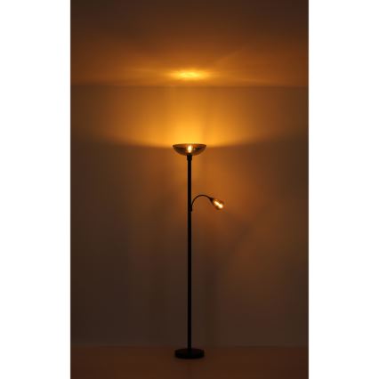 Globo - Gulvlampe 1xE27/60W/230V + 1xE14/40W