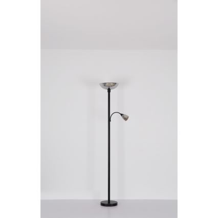 Globo - Gulvlampe 1xE27/60W/230V + 1xE14/40W