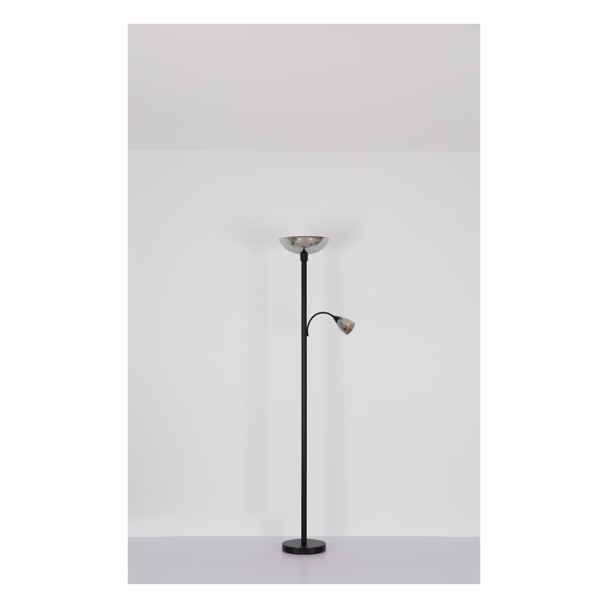 Globo - Gulvlampe 1xE27/60W/230V + 1xE14/40W