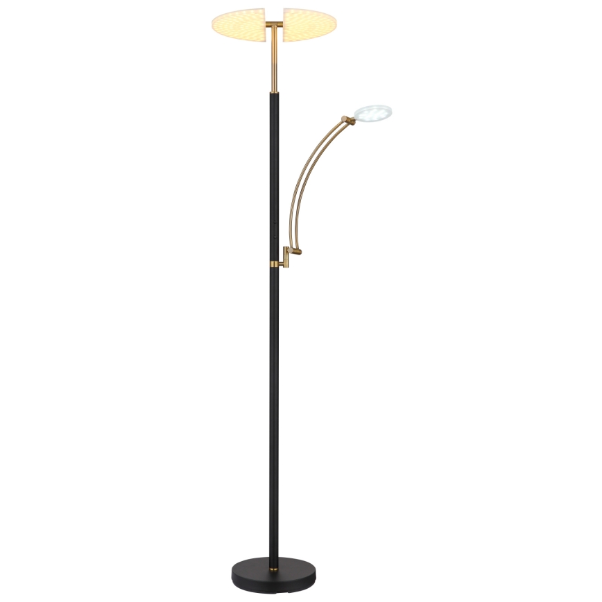 Globo - Dæmpbar LED-gulvlampe LED/40W/230V + LED/5,5W 2700/4000/6000K sort