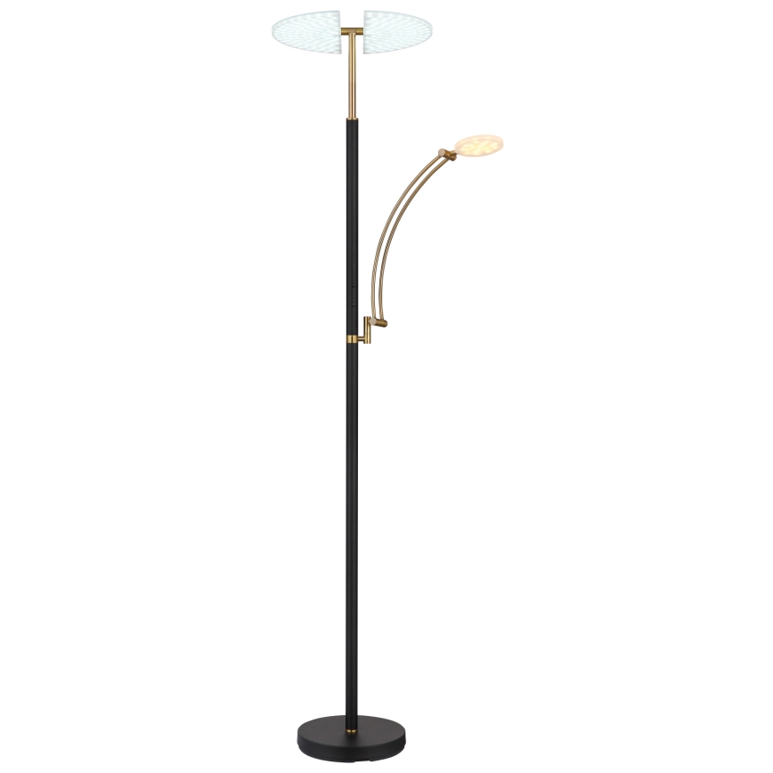 Globo - Dæmpbar LED-gulvlampe LED/40W/230V + LED/5,5W 2700/4000/6000K sort