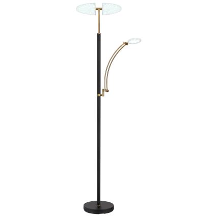 Globo - Dæmpbar LED-gulvlampe LED/40W/230V + LED/5,5W 2700/4000/6000K sort