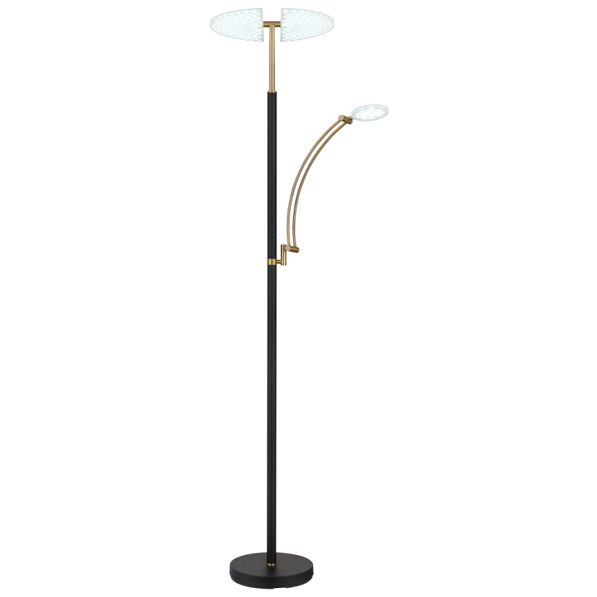 Globo - Dæmpbar LED-gulvlampe LED/40W/230V + LED/5,5W 2700/4000/6000K sort