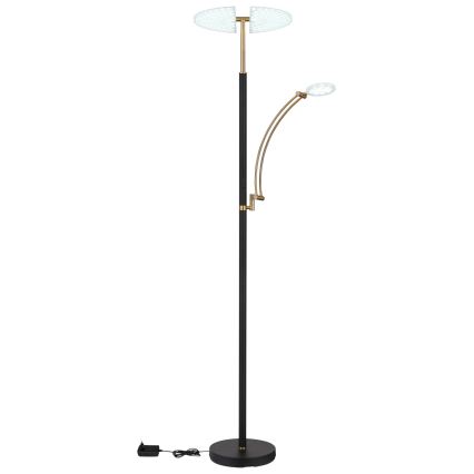 Globo - Dæmpbar LED-gulvlampe LED/40W/230V + LED/5,5W 2700/4000/6000K sort