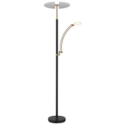 Globo - Dæmpbar LED-gulvlampe LED/40W/230V + LED/5,5W 2700/4000/6000K sort