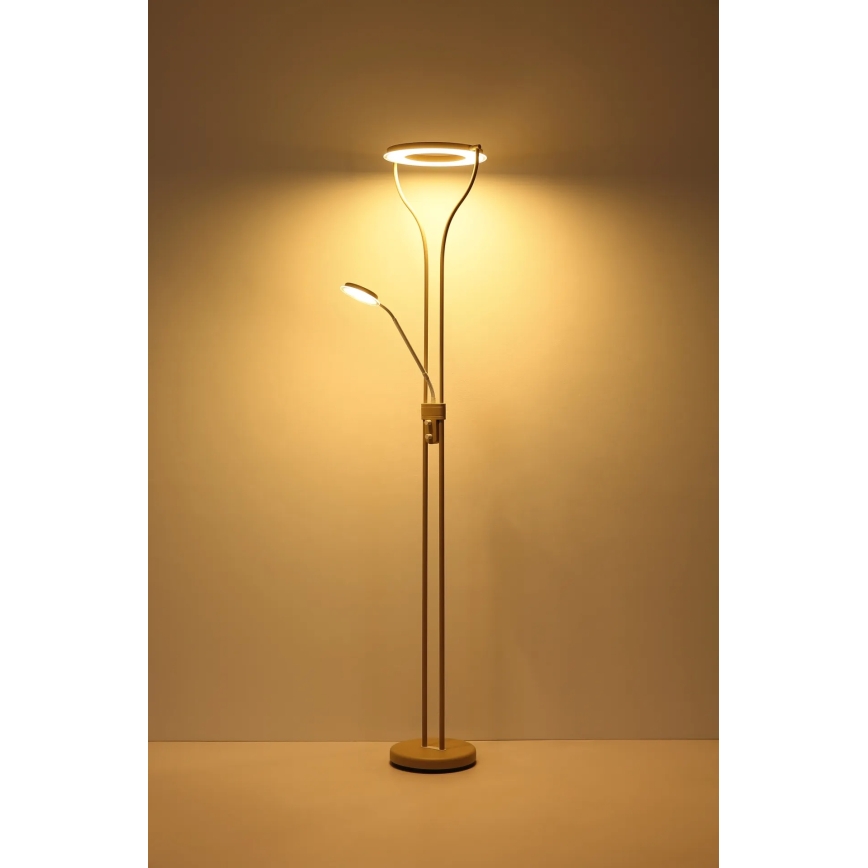 Globo - LED Dæmpbar gulvlampe LED/20W/230V + LED/4W 3000K