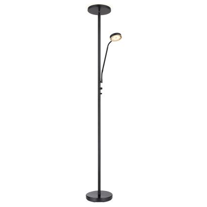 Globo - LED dæmpbar gulvlampe LED/18,5W/230V + LED/4,5W 3000K sort