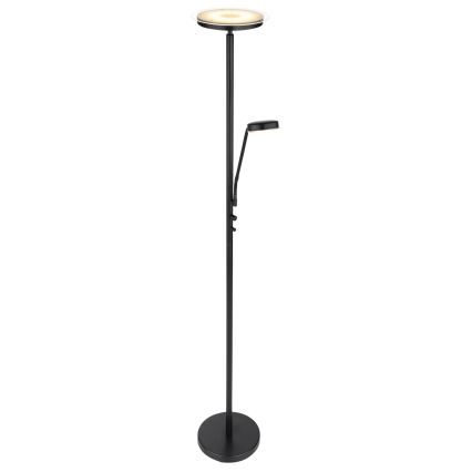Globo - LED dæmpbar gulvlampe LED/18,5W/230V + LED/4,5W 3000K sort