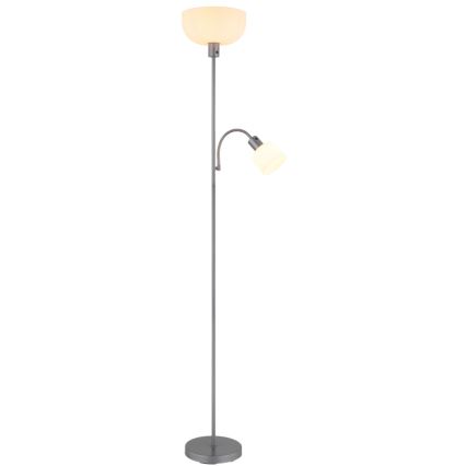 Globo - Gulvlampe 1xE27/40W/230V + 1xE14/25W