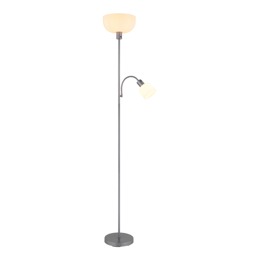 Globo - Gulvlampe 1xE27/40W/230V + 1xE14/25W