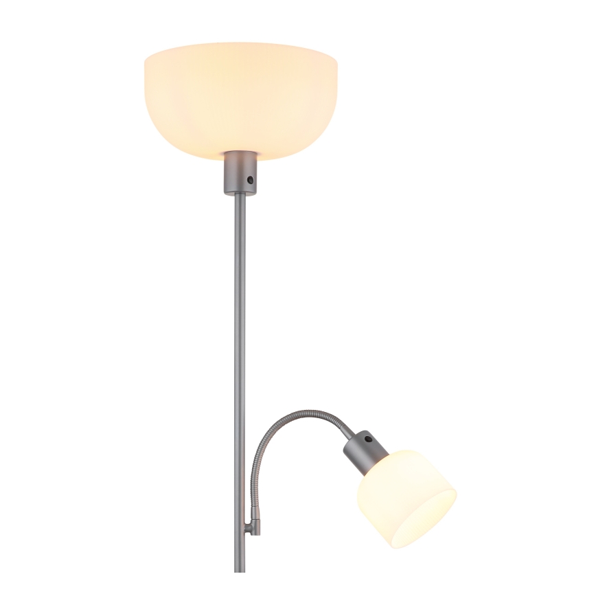 Globo - Gulvlampe 1xE27/40W/230V + 1xE14/25W