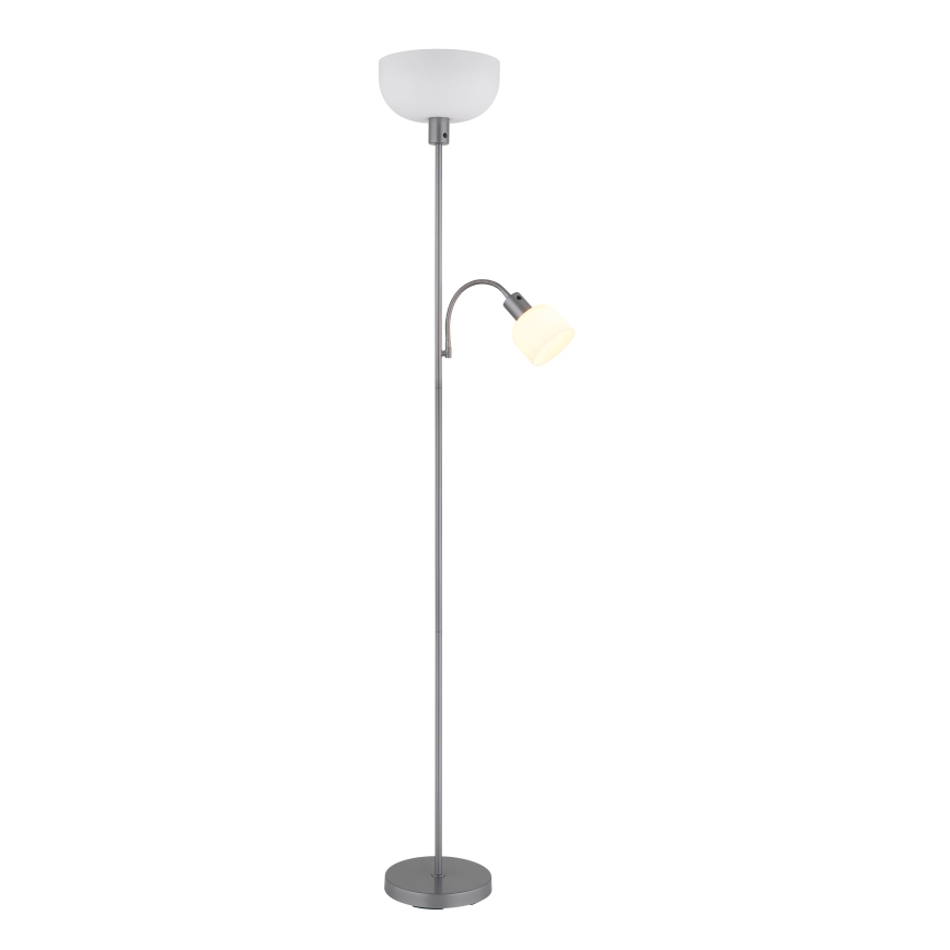 Globo - Gulvlampe 1xE27/40W/230V + 1xE14/25W