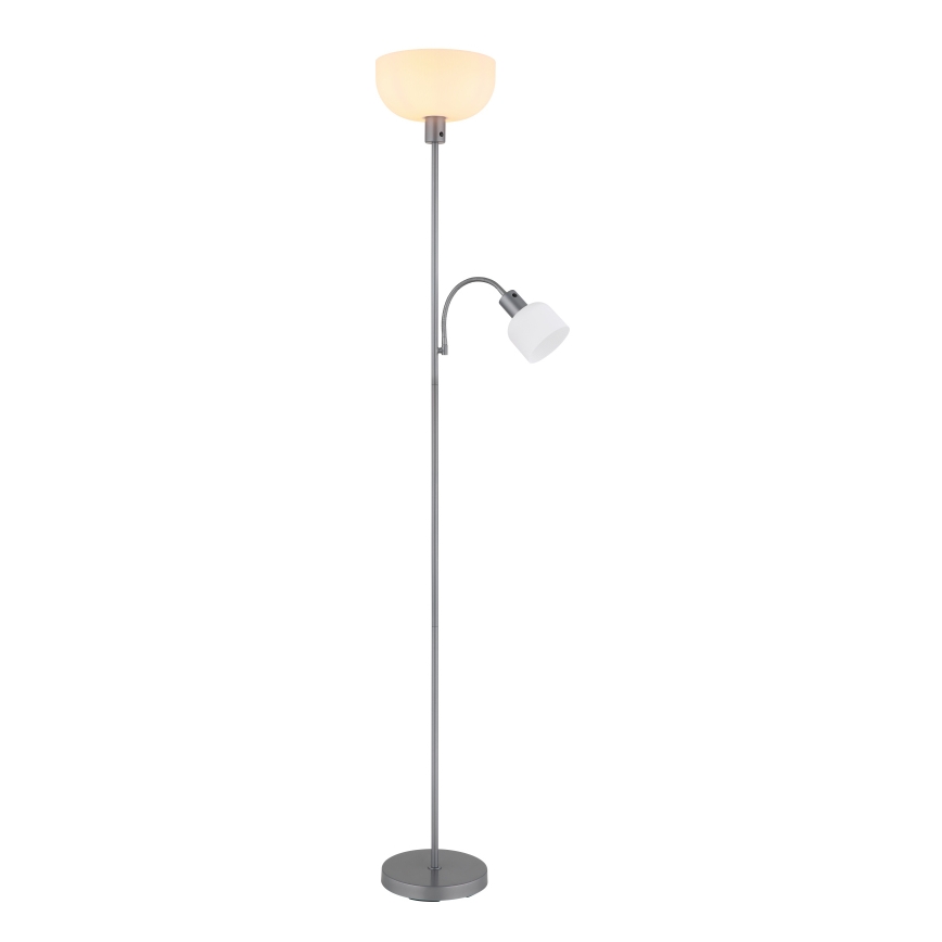 Globo - Gulvlampe 1xE27/40W/230V + 1xE14/25W