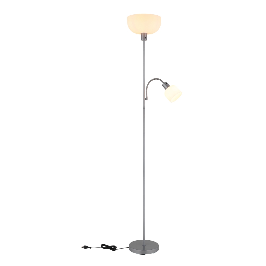 Globo - Gulvlampe 1xE27/40W/230V + 1xE14/25W