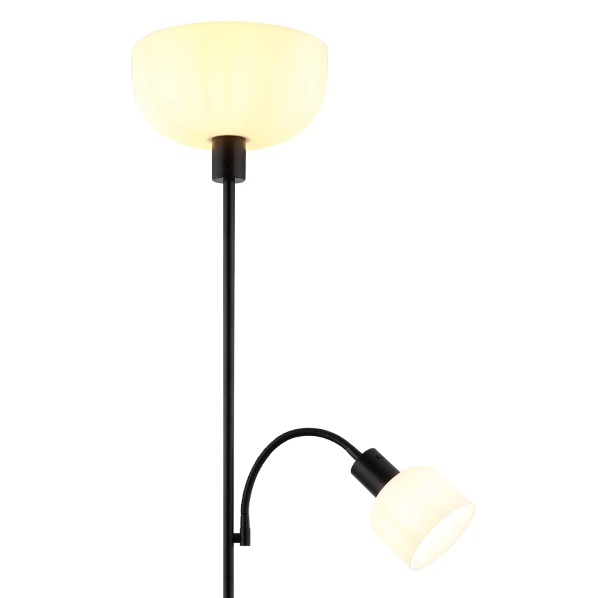 Globo - Gulvlampe 1xE27/40W/230V + 1xE14/25W