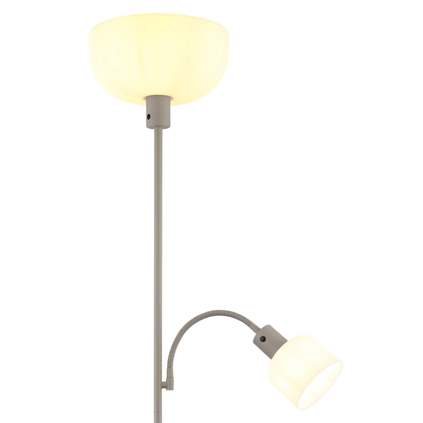 Globo - Gulvlampe 1xE27/40W/230V + 1xE14/25W