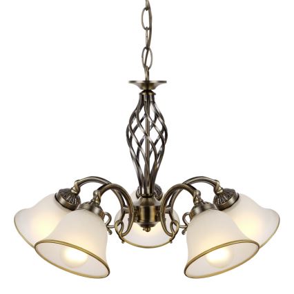 Globo - Lampe m. kædeophæng 5xE27/60W/230V