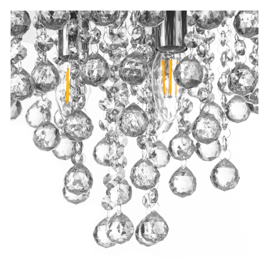 Globo - Loftlampe 3xE14/40W/230V diameter 38 cm skinnende krom
