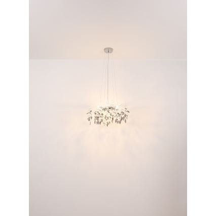 Globo - Pendel 8xG9/8W/230V diameter 61 cm guldfarvet