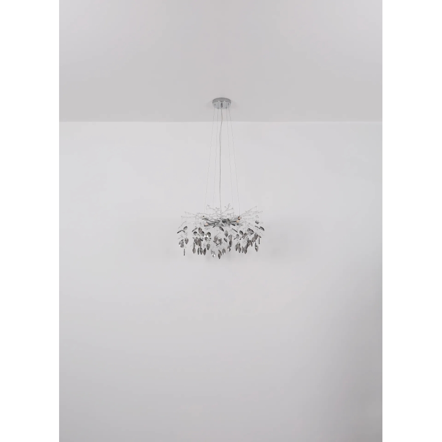 Globo - Pendel 8xG9/8W/230V diameter 61 cm skinnende krom