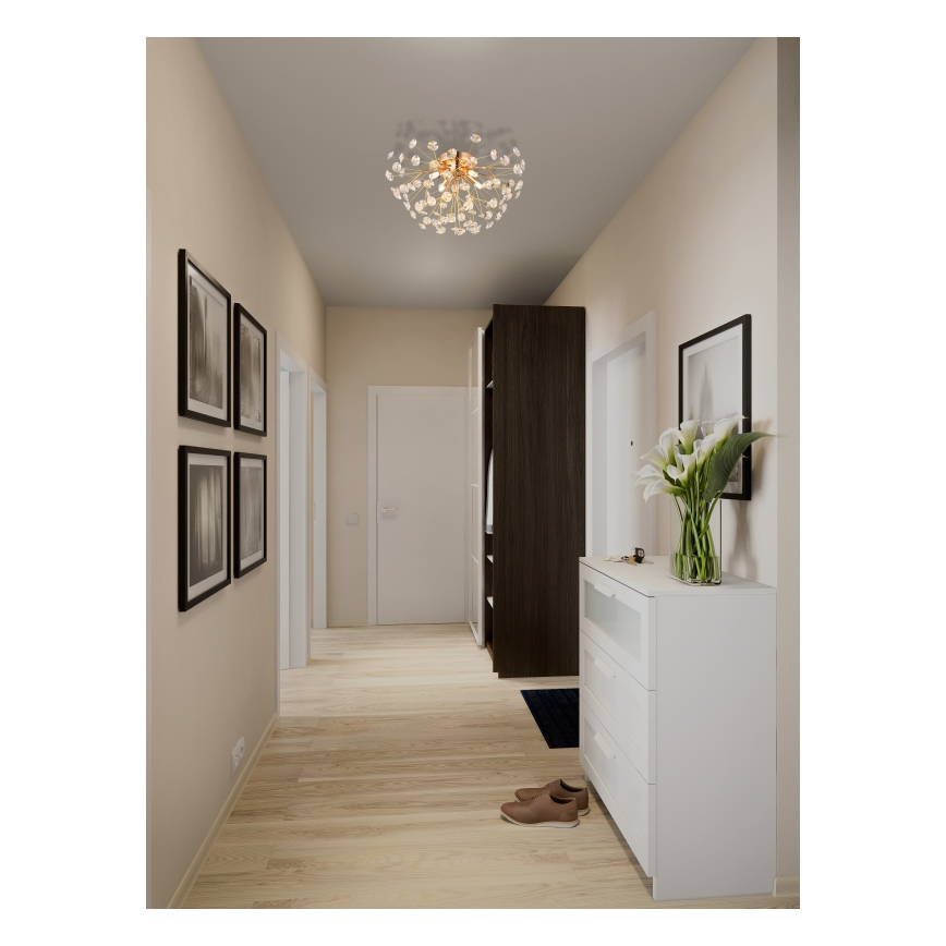 Globo - LED loftlampe 4xG9/3,5W/230V diameter 45 cm guldfarvet