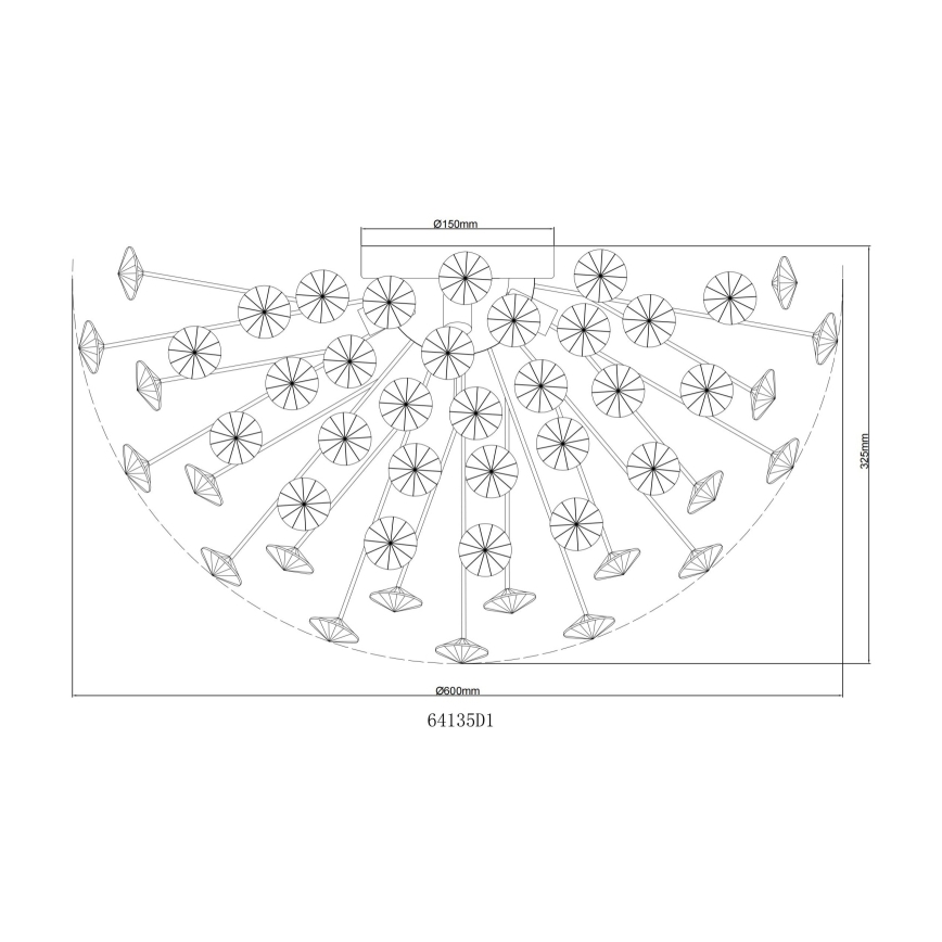 Globo - LED-loftlampe 6xG9/3,5W/230V guld