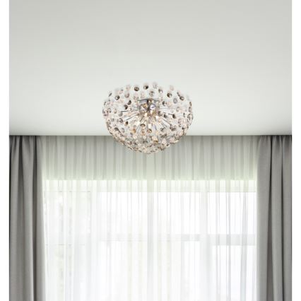 Globo - LED loftlampe 6xG9/3,5W/230V diameter 60 cm skinnende krom