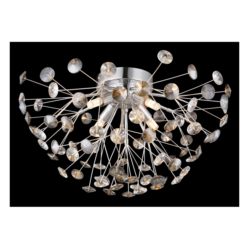 Globo - LED loftlampe 4xG9/3,5W/230V diameter 45 cm skinnende krom