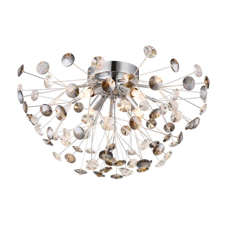 Globo - LED loftlampe 4xG9/3,5W/230V diameter 45 cm skinnende krom