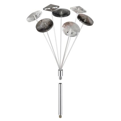 Globo - LED loftlampe 4xG9/3,5W/230V diameter 45 cm skinnende krom