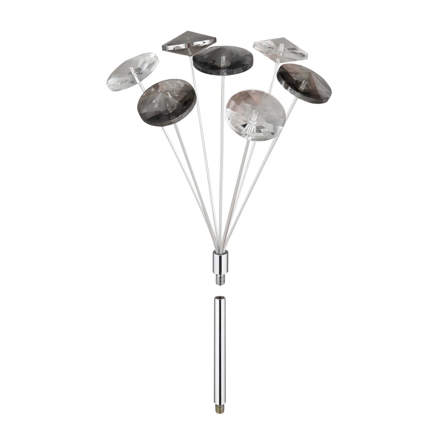 Globo - LED loftlampe 4xG9/3,5W/230V diameter 45 cm skinnende krom