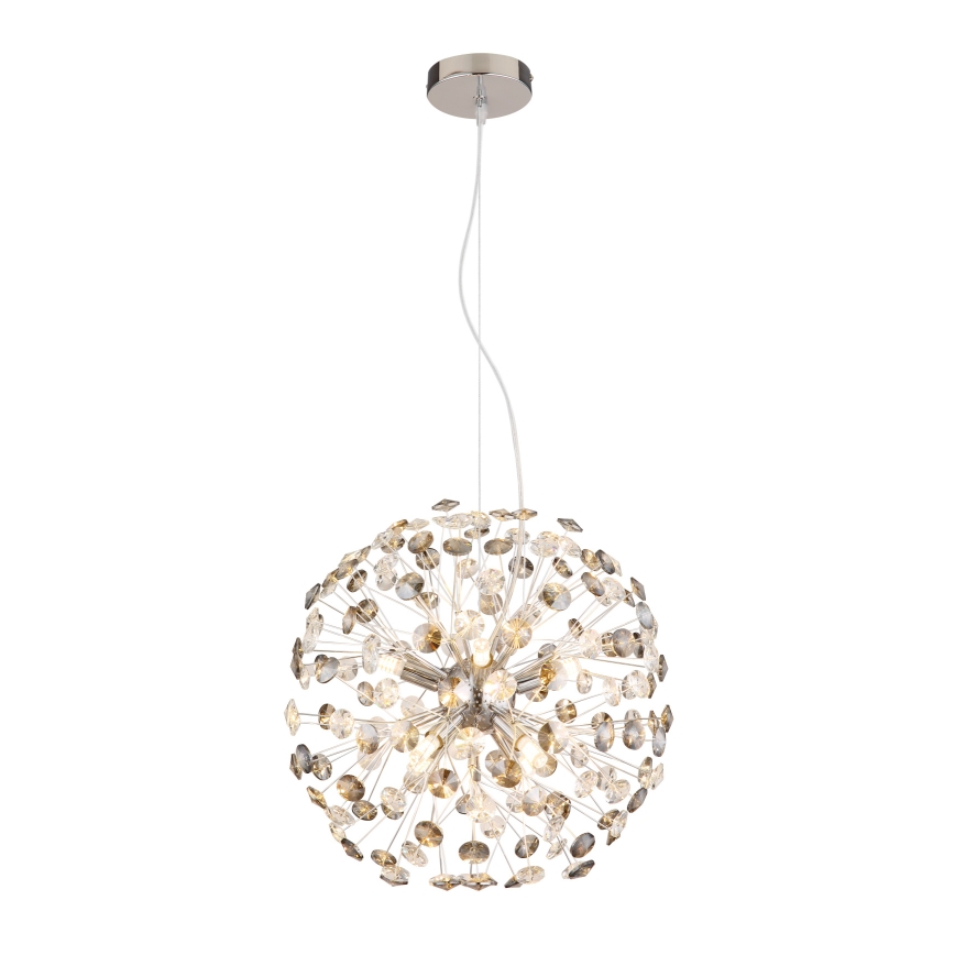 Globo - LED-lysekrone på wire 8xG9/3,5W/230V poleret krom
