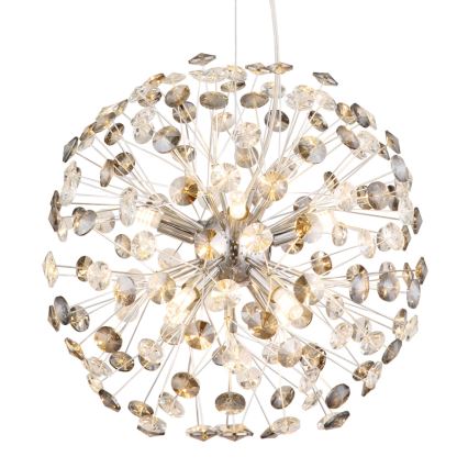 Globo - LED-lysekrone på wire 8xG9/3,5W/230V poleret krom