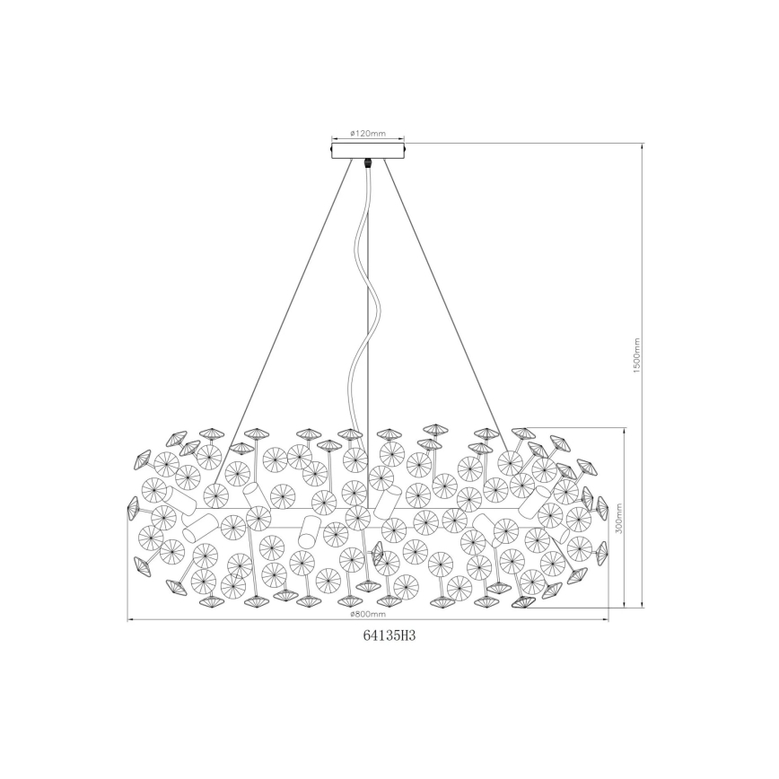 Globo - LED pendel i krystal 20xG9/3,5W/230V