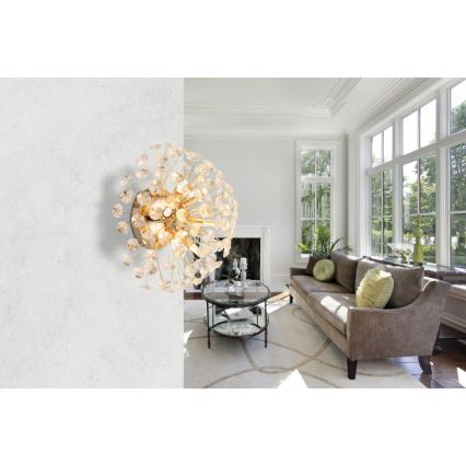 Globo - LED væglampe 6xG9/3,5W/230V guldfarvet