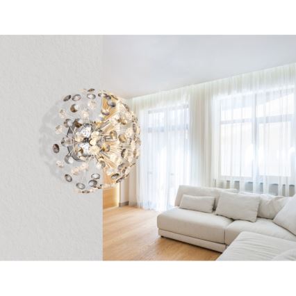 Globo - LED væglampe 6xG9/3,5W/230V skinnende krom