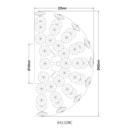 Globo - LED væglampe 6xG9/3,5W/230V skinnende krom