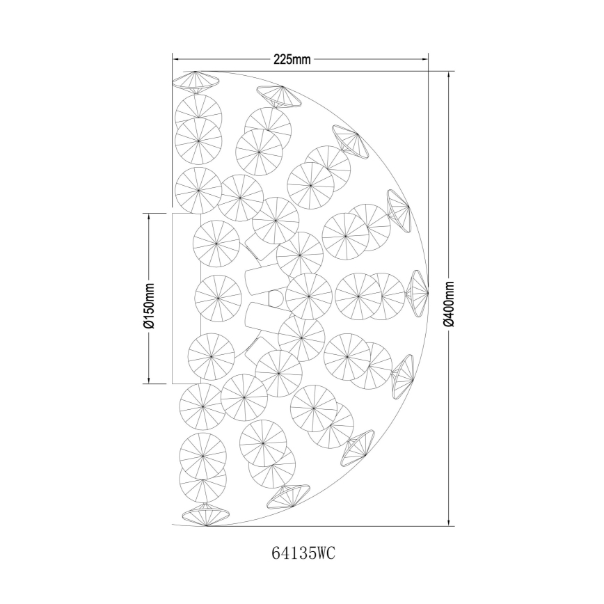 Globo - LED væglampe 6xG9/3,5W/230V skinnende krom